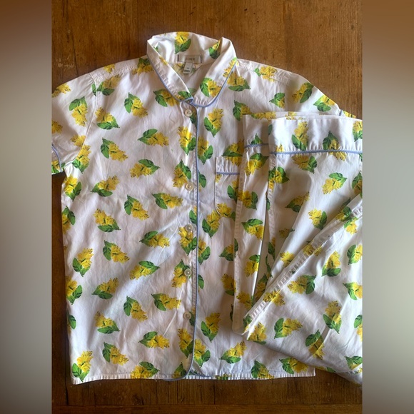 J. Crew Yellow and Green Floral Pajamas - Picture 16 of 16